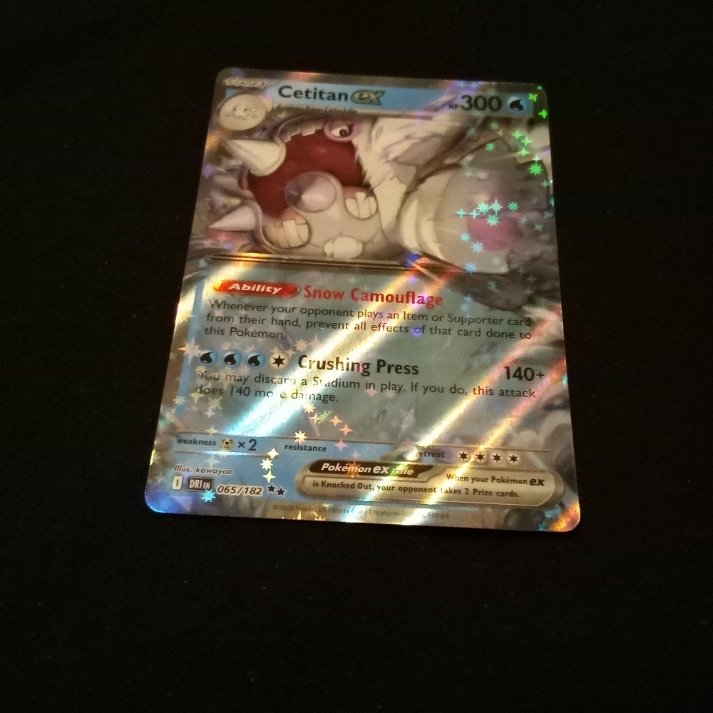 Pokemon Cetitan ex 065/182 Destined Rivals Double Rare Holo